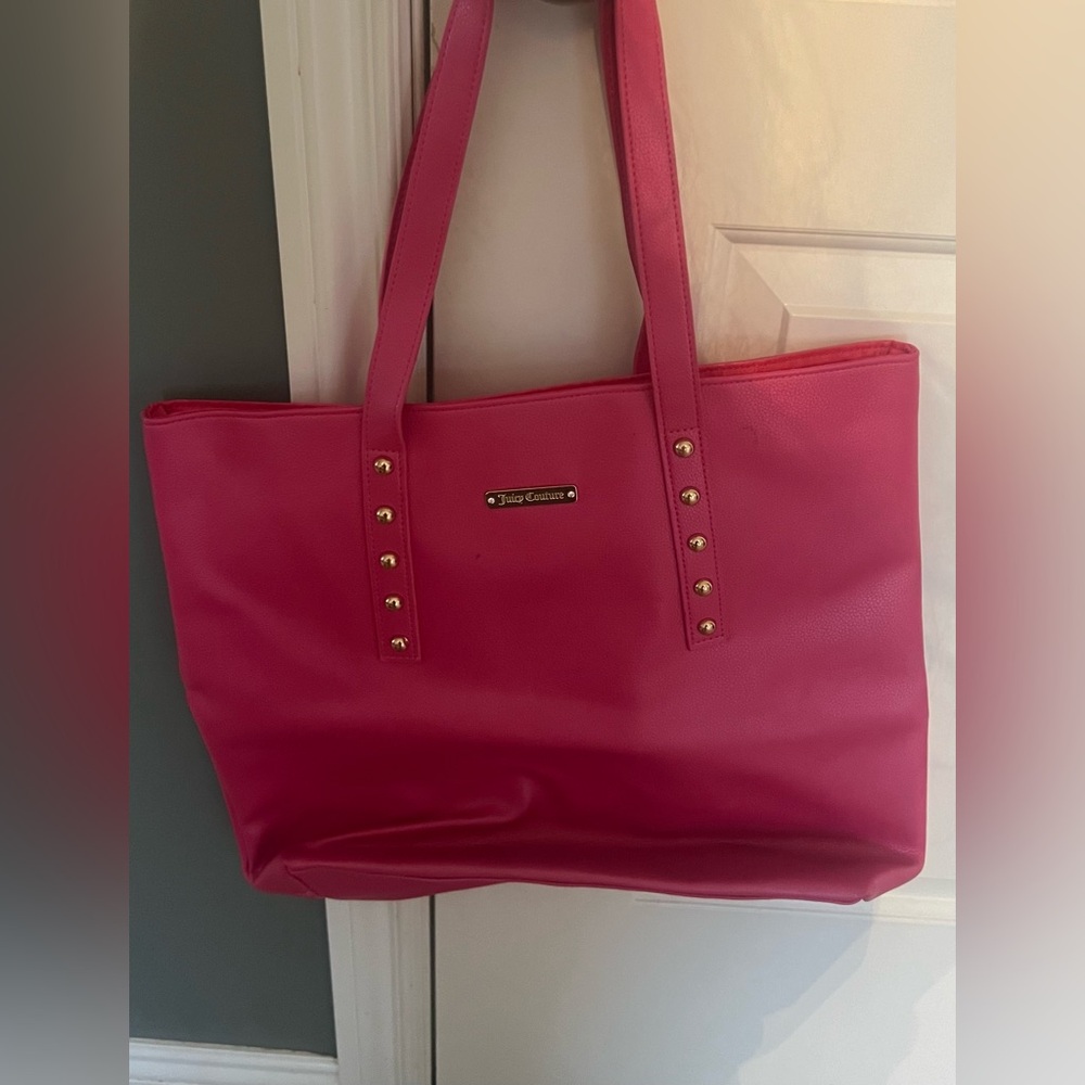 Juicy Couture Vintage Pink Leather Tote